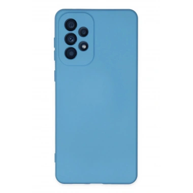 Mey İthalat®  Samsung Galaxy A33 5G Kılıf Nano içi Kadife Silikon - Mavi
