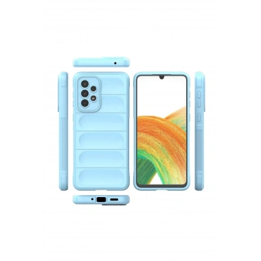 Mey İthalat®  Samsung Galaxy A33 5G Kılıf Optimum Silikon - Sky Blue