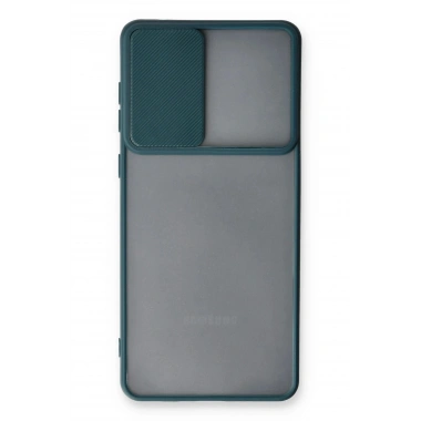 Mey İthalat® Samsung Galaxy A33 5G Kılıf Palm Buzlu Kamera Sürgülü Silikon - Yeşil