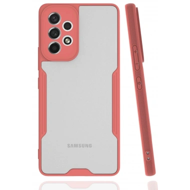 Mey İthalat®  Samsung Galaxy A33 5G Kılıf Platin Silikon - Pembe