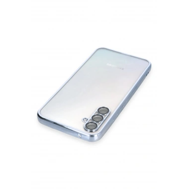Mey İthalat®  Samsung Galaxy A34 5G Kılıf  Lensli Silikon - Açık Mavi