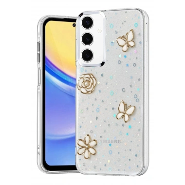Mey İthalat®  Samsung Galaxy A35 5G Fiyonk Desenli Kapak - Desen 10