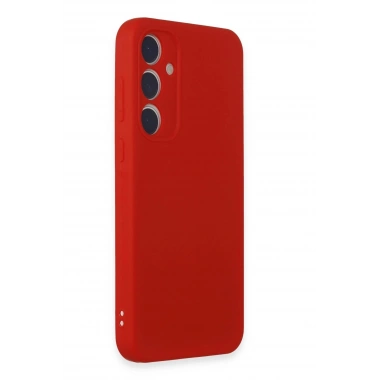 Mey İthalat®  Samsung Galaxy A35 5G Kılıf First Silikon - Kırmızı