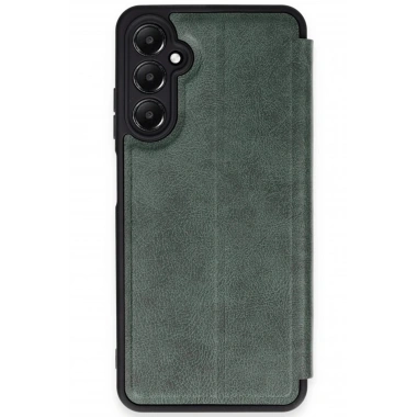 Mey İthalat® Samsung Galaxy A35 5G Kılıf Flip Cover - Koyu Yeşil