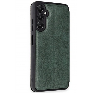 Mey İthalat® Samsung Galaxy A35 5G Kılıf Flip Cover - Koyu Yeşil