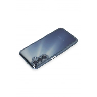 Mey İthalat®  Samsung Galaxy A35 5G Kılıf  Lensli Silikon - Açık Mavi