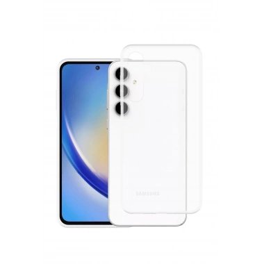 Mey İthalat®  Samsung Galaxy A35 5G Kılıf Lüx Şeffaf Silikon
