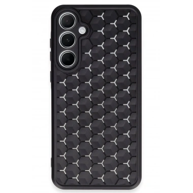 Mey İthalat®  Samsung Galaxy A35 5G Kılıf Petek Silikon Kapak - Siyah