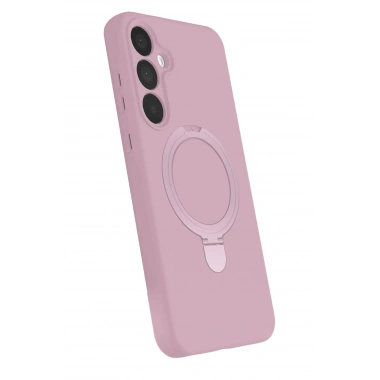 Mey İthalat®  Samsung Galaxy A35 5G Regal Magsafe Standlı Kapak - Açık Pembe