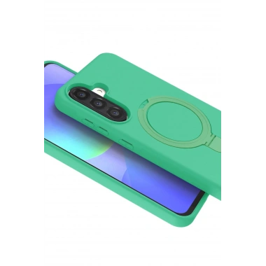 Mey İthalat®  Samsung Galaxy A36 Regal Magsafe Standlı Kapak - Yeşil