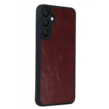 Mey İthalat® Samsung Galaxy A37 5G Aras Deri Kapak - Bordo