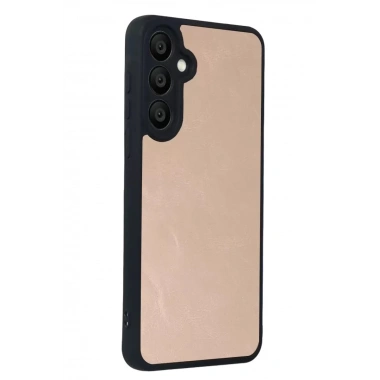 Mey İthalat® Samsung Galaxy A37 5G Aras Deri Kapak - Pudra