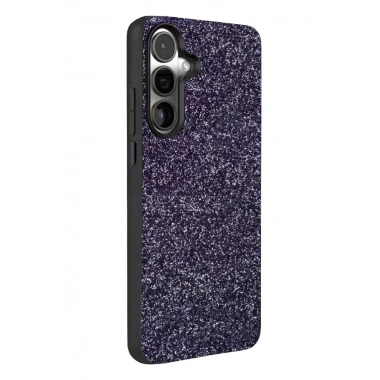 Mey İthalat® Samsung Galaxy A37 5G Bright Simli Kapak - Derin Mor