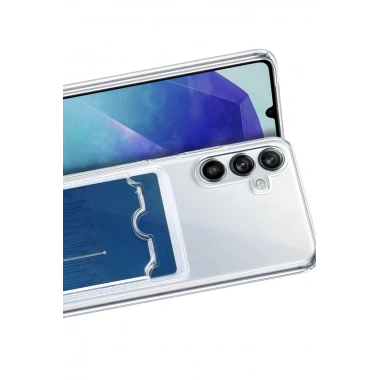 Mey İthalat®  Samsung Galaxy A37 5G Kart Şeffaf Silikon - Şeffaf