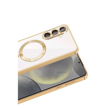 Mey İthalat®  Samsung Galaxy A37 5G Kross Magneticsafe Kapak - Gold