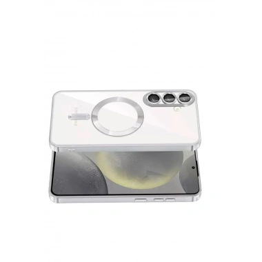 Mey İthalat®  Samsung Galaxy A37 5G Kross Magneticsafe Kapak - Gümüş
