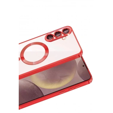 Mey İthalat®  Samsung Galaxy A37 5G Kross Magneticsafe Kapak - Kırmızı