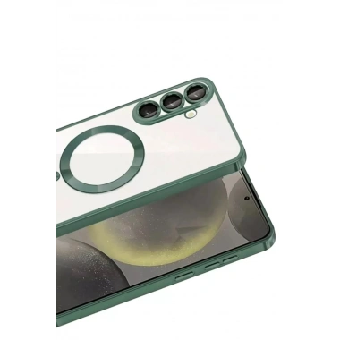 Mey İthalat®  Samsung Galaxy A37 5G Kross Magneticsafe Kapak - Koyu Yeşil