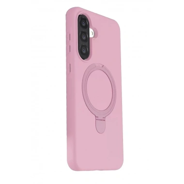 Mey İthalat®  Samsung Galaxy A37 5G Regal Magsafe Standlı Kapak - Açık Pembe