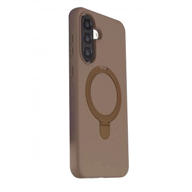 Mey İthalat®  Samsung Galaxy A37 5G Regal Magsafe Standlı Kapak - Çöl Titanyum