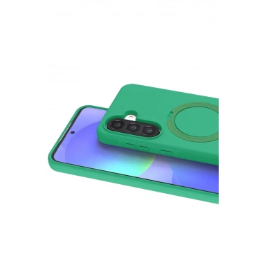 Mey İthalat®  Samsung Galaxy A37 5G Regal Magsafe Standlı Kapak - Yeşil