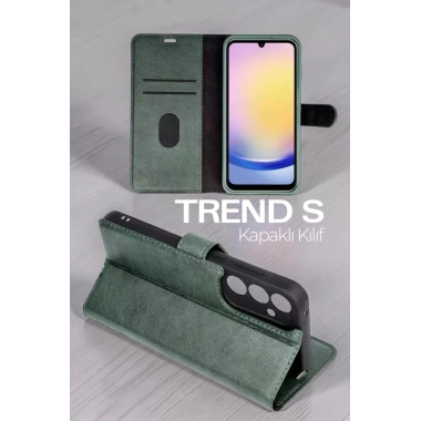 Mey İthalat®  Samsung Galaxy A37 5G Trend S Plus Kapaklı Kılıf - Kırmızı