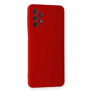 Mey İthalat®  Samsung Galaxy A52 Kılıf Nano içi Kadife Silikon - Kırmızı