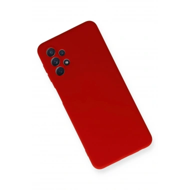 Mey İthalat®  Samsung Galaxy A52 Kılıf Nano içi Kadife Silikon - Kırmızı