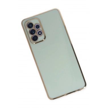 Mey İthalat®  Samsung Galaxy A52 Kılıf Volet Silikon - Açık Yeşil