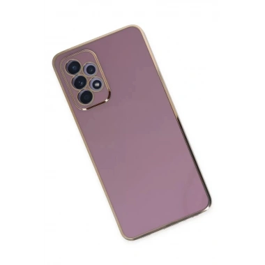 Mey İthalat®  Samsung Galaxy A52 Kılıf Volet Silikon - Mor