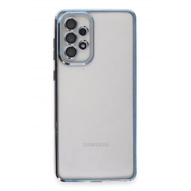 Mey İthalat®  Samsung Galaxy A53 5G Kılıf  Lensli Silikon - Açık Mavi