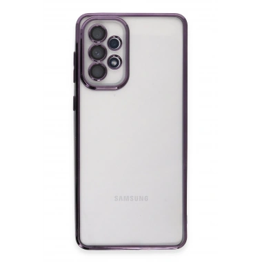 Mey İthalat®  Samsung Galaxy A53 5G Kılıf  Lensli Silikon - Mor