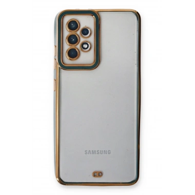 Mey İthalat®  Samsung Galaxy A53 5G Kılıf Liva Lens Silikon - Yeşil