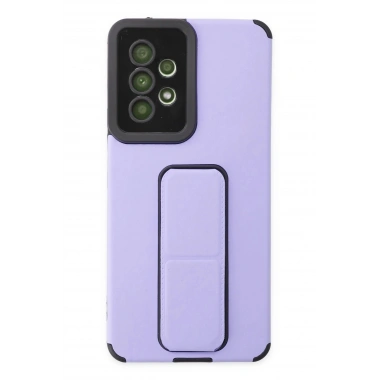Mey İthalat® Samsung Galaxy A53 5G Kılıf Mega Standlı Silikon - Lila