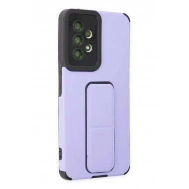 Mey İthalat® Samsung Galaxy A53 5G Kılıf Mega Standlı Silikon - Lila