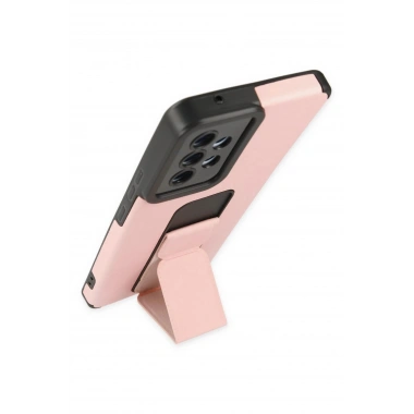 Mey İthalat® Samsung Galaxy A53 5G Kılıf Mega Standlı Silikon - Pudra