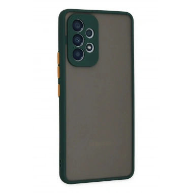 Mey İthalat®  Samsung Galaxy A53 5G Kılıf Montreal Silikon Kapak - Yeşil