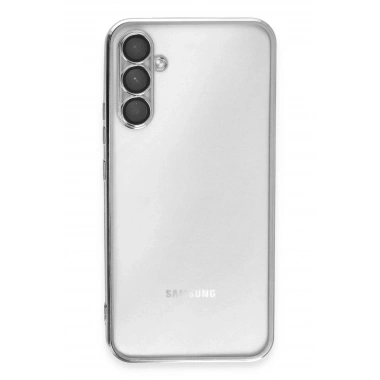 Mey İthalat®  Samsung Galaxy A54 5G Kılıf  Lensli Silikon - Gümüş