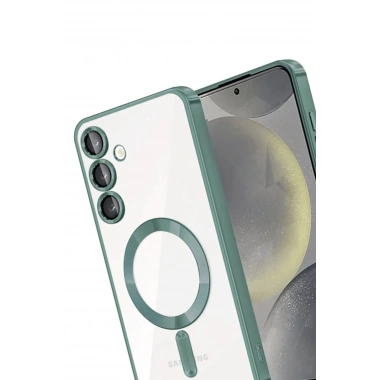 Mey İthalat®  Samsung Galaxy A54 5G Kross Magneticsafe Kapak - Koyu Yeşil