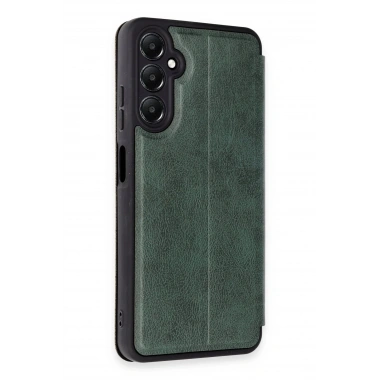 Mey İthalat® Samsung Galaxy A55 5G Kılıf Flip Cover - Koyu Yeşil