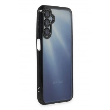 Mey İthalat®  Samsung Galaxy A55 5G Kılıf  Lensli Silikon - Siyah