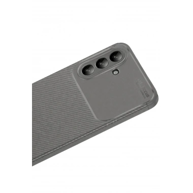 Mey İthalat®  Samsung Galaxy A56 Kılıf Auto Focus Karbon Kapak - Gri