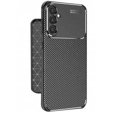 Mey İthalat®  Samsung Galaxy A56 Kılıf Auto Focus Karbon Kapak - Siyah