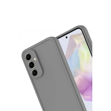Mey İthalat®  Samsung Galaxy A56 Kılıf Viera Silikon - Gri