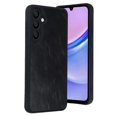 Mey İthalat®  Samsung Galaxy A57 5G Aras Deri Kapak - Siyah