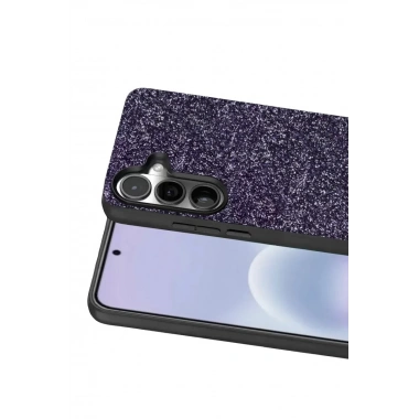 Mey İthalat® Samsung Galaxy A57 5G Bright Simli Kapak - Derin Mor