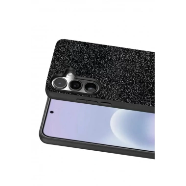Mey İthalat® Samsung Galaxy A57 5G Bright Simli Kapak - Siyah
