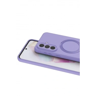 Mey İthalat®  Samsung Galaxy A57 5G Regal Magsafe Standlı Kapak - Lila