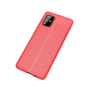 Mey İthalat®  Samsung Galaxy A71 Kılıf Auto Focus Kapak - Kırmızı