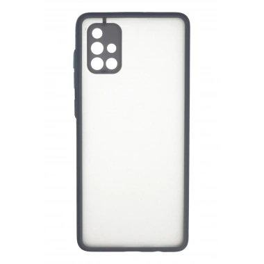 Mey İthalat®  Samsung Galaxy A71 Kılıf Montreal Silikon Kapak - Gri